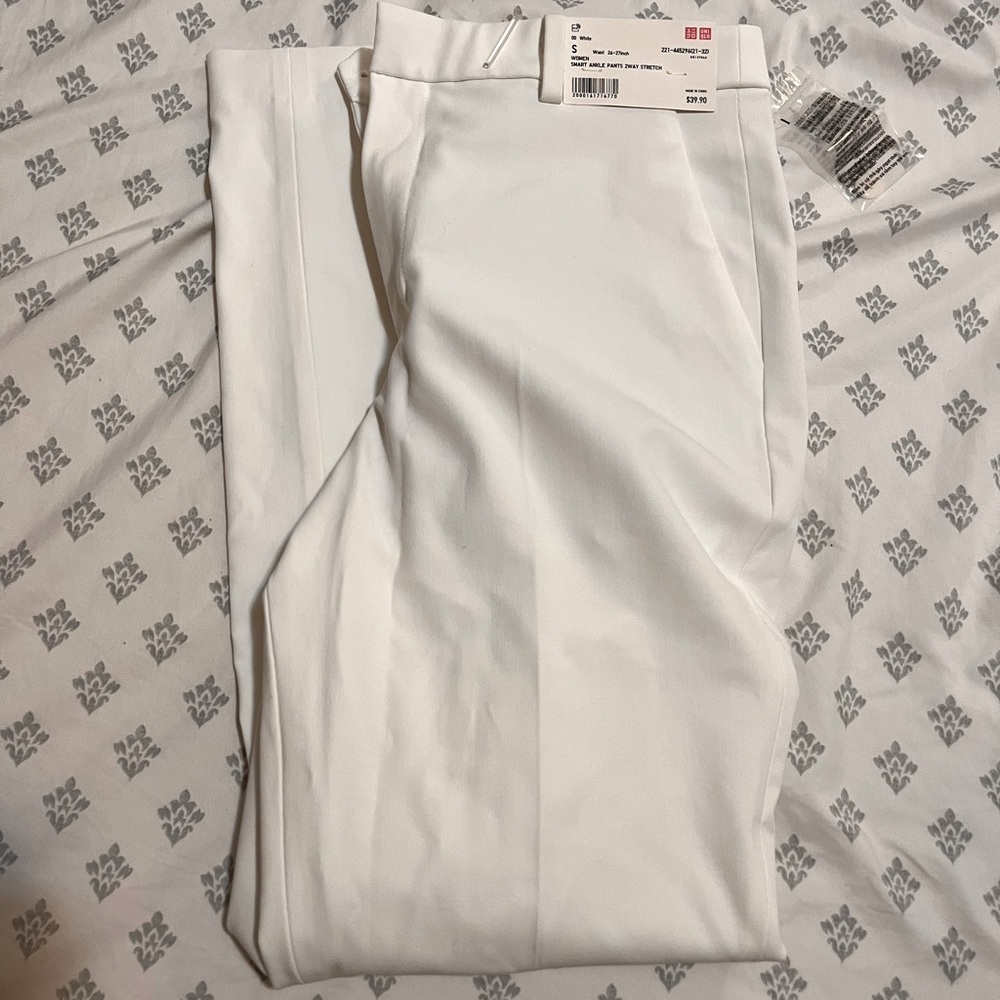 Uniqlo Smart Ankle Pants Size S - WHITE NWT